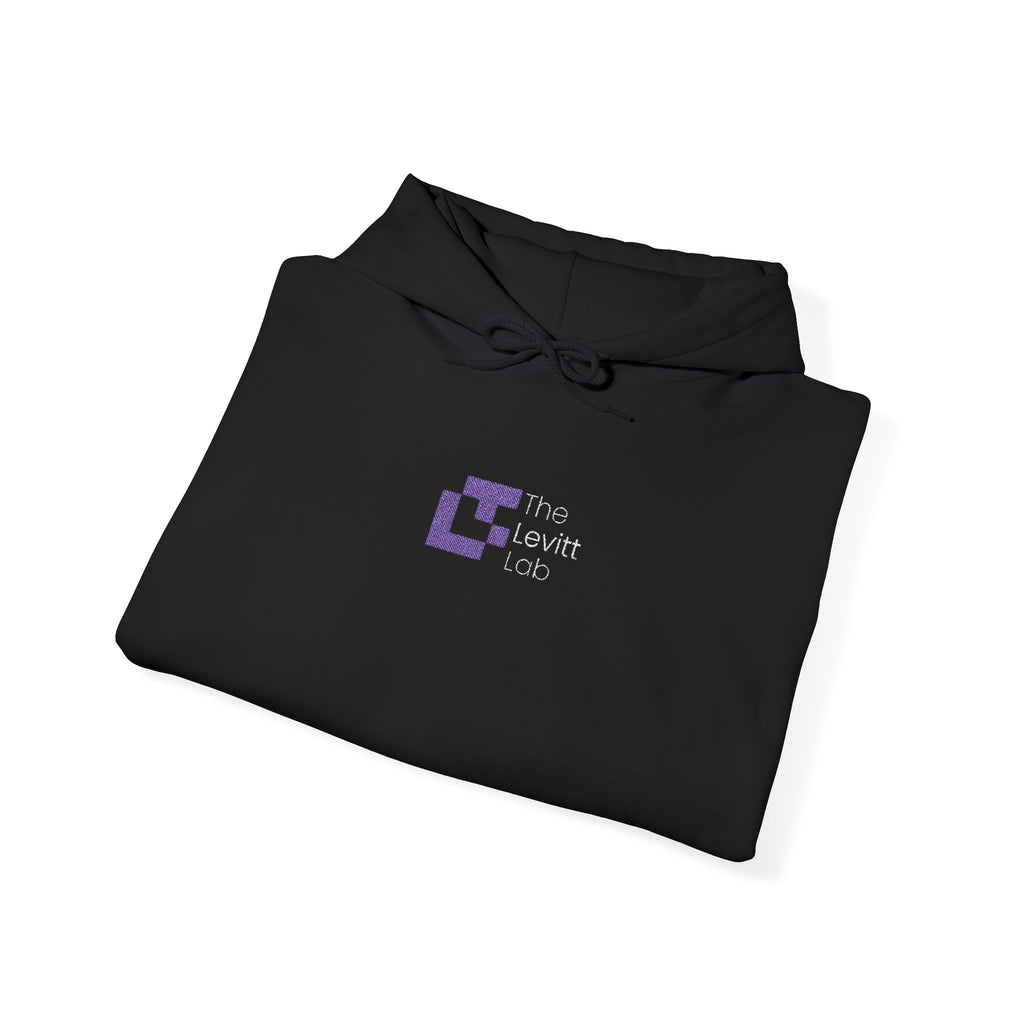 TLL Black Embroidered Hooded Sweatshirt